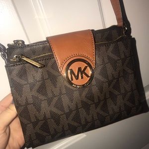 MK Brown Crossbody Bag
